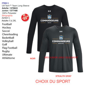 Item 03 Collège de Lévis Commandeurs Long Sleeve T-Shirt 1376843 1377488 2025